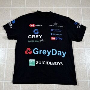 G59 Suicideboys Grey Day 2024 Tour Shirt Mens Large Black Cotton Rap Merch